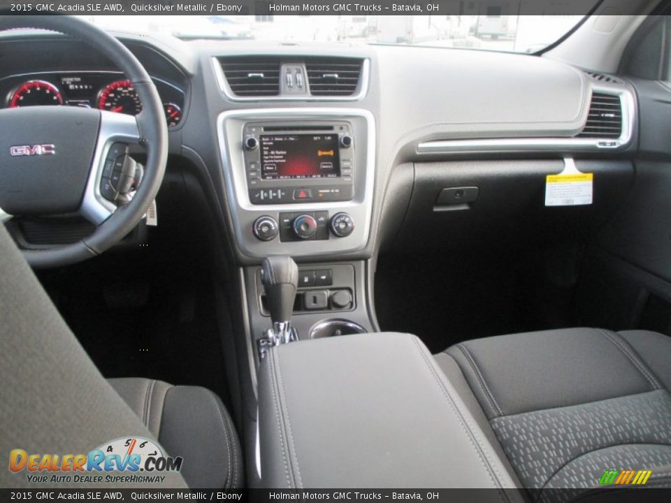 2015 GMC Acadia SLE AWD Quicksilver Metallic / Ebony Photo #16