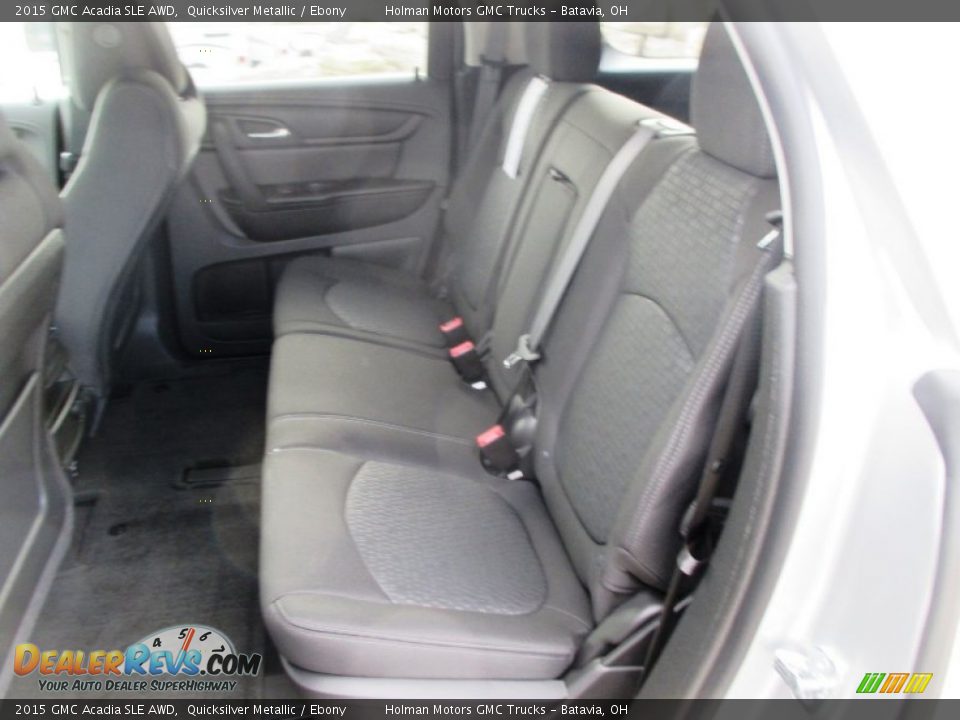 2015 GMC Acadia SLE AWD Quicksilver Metallic / Ebony Photo #18