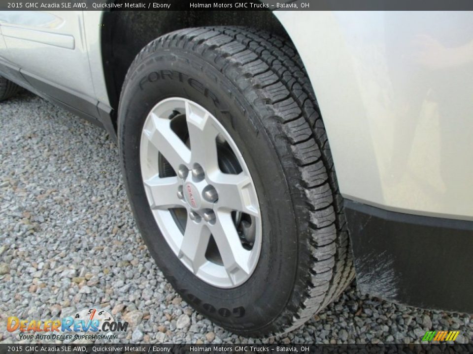 2015 GMC Acadia SLE AWD Quicksilver Metallic / Ebony Photo #22
