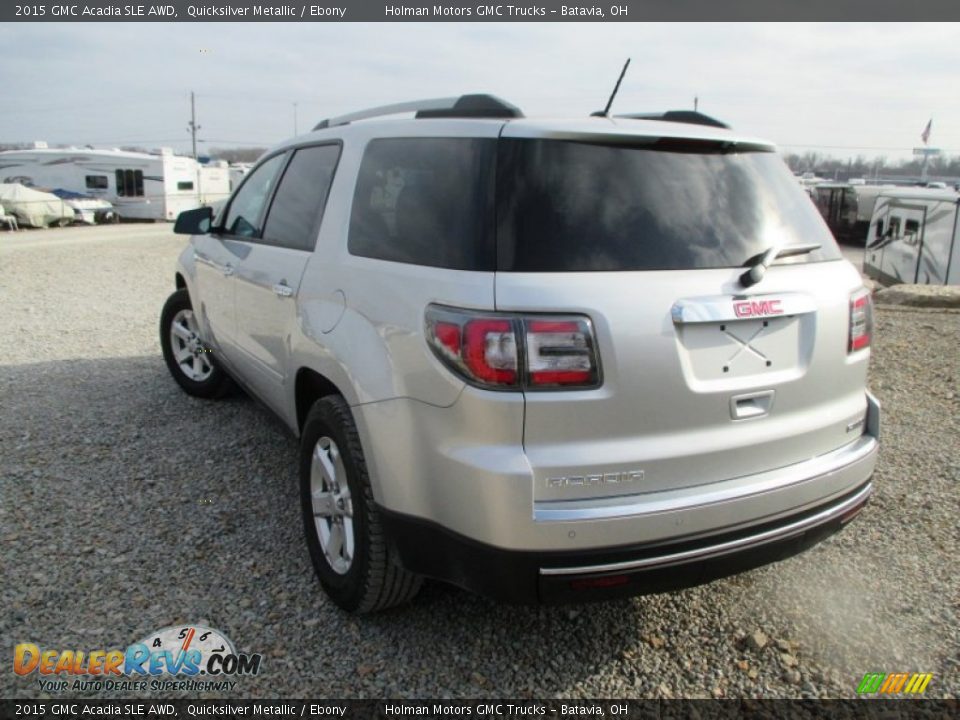 2015 GMC Acadia SLE AWD Quicksilver Metallic / Ebony Photo #23