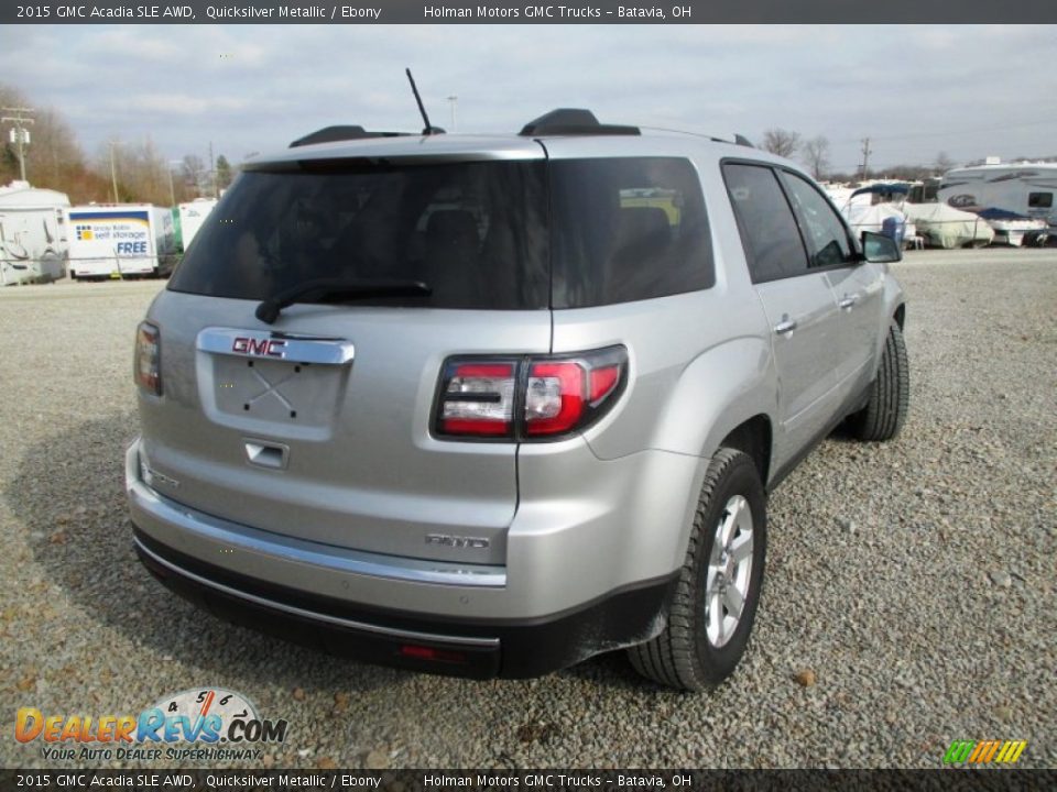 2015 GMC Acadia SLE AWD Quicksilver Metallic / Ebony Photo #26