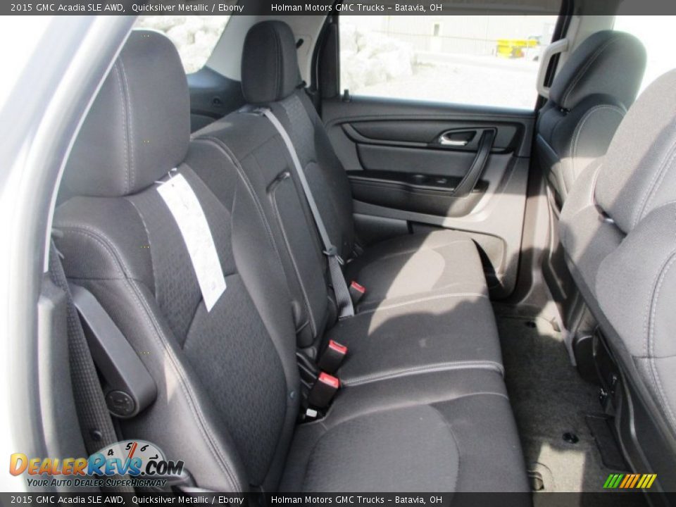 2015 GMC Acadia SLE AWD Quicksilver Metallic / Ebony Photo #27