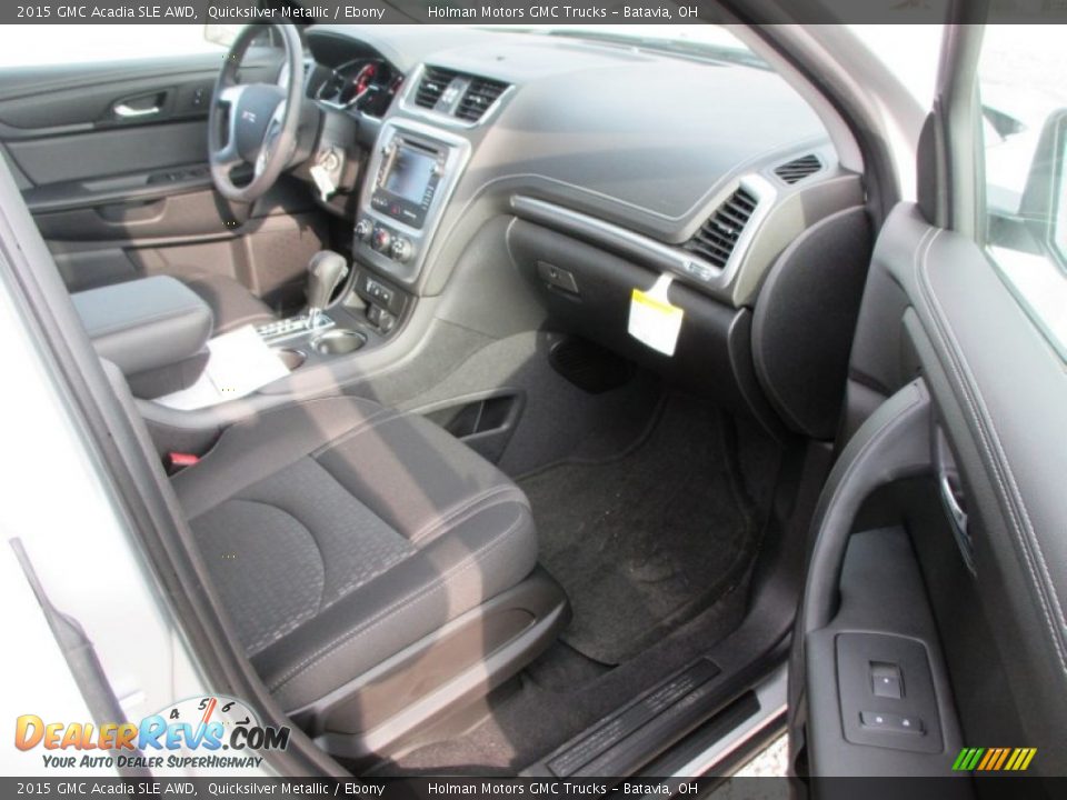 2015 GMC Acadia SLE AWD Quicksilver Metallic / Ebony Photo #28