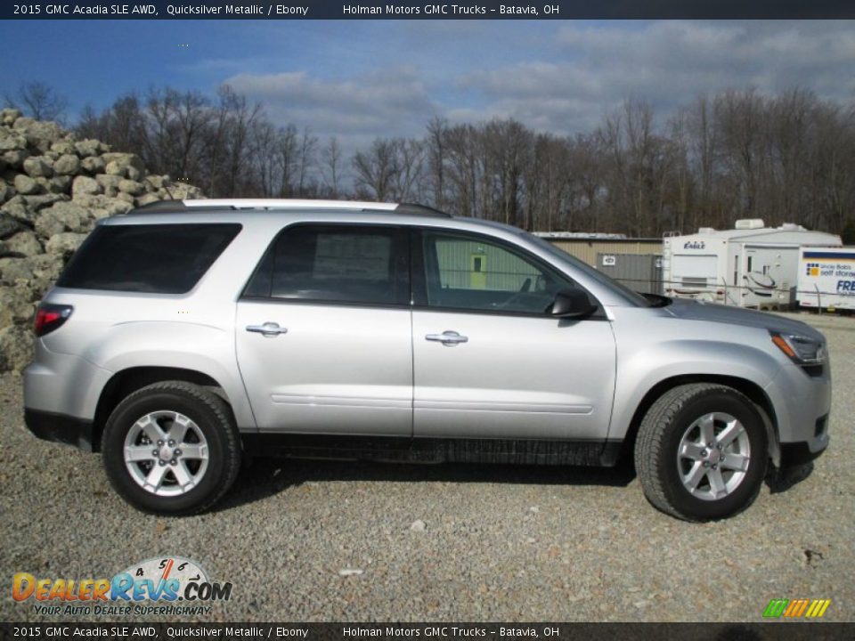 2015 GMC Acadia SLE AWD Quicksilver Metallic / Ebony Photo #33