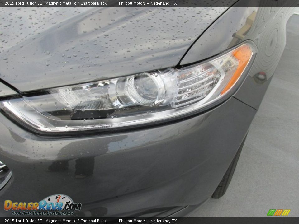 2015 Ford Fusion SE Magnetic Metallic / Charcoal Black Photo #9