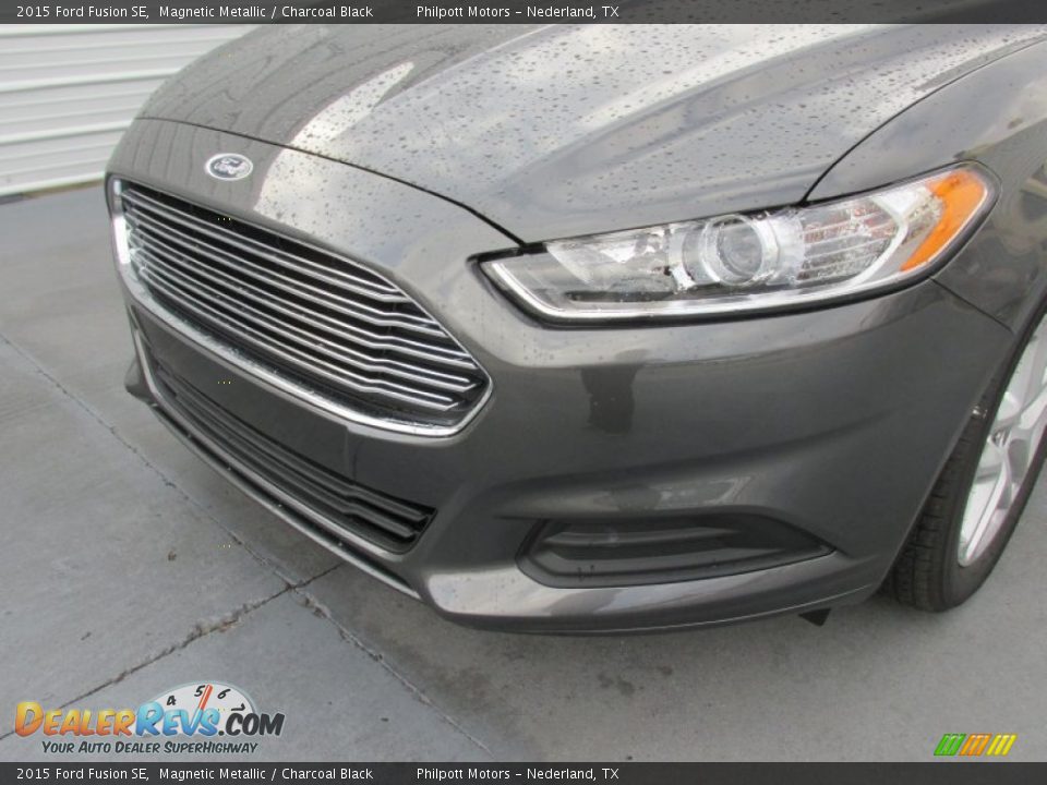 2015 Ford Fusion SE Magnetic Metallic / Charcoal Black Photo #10
