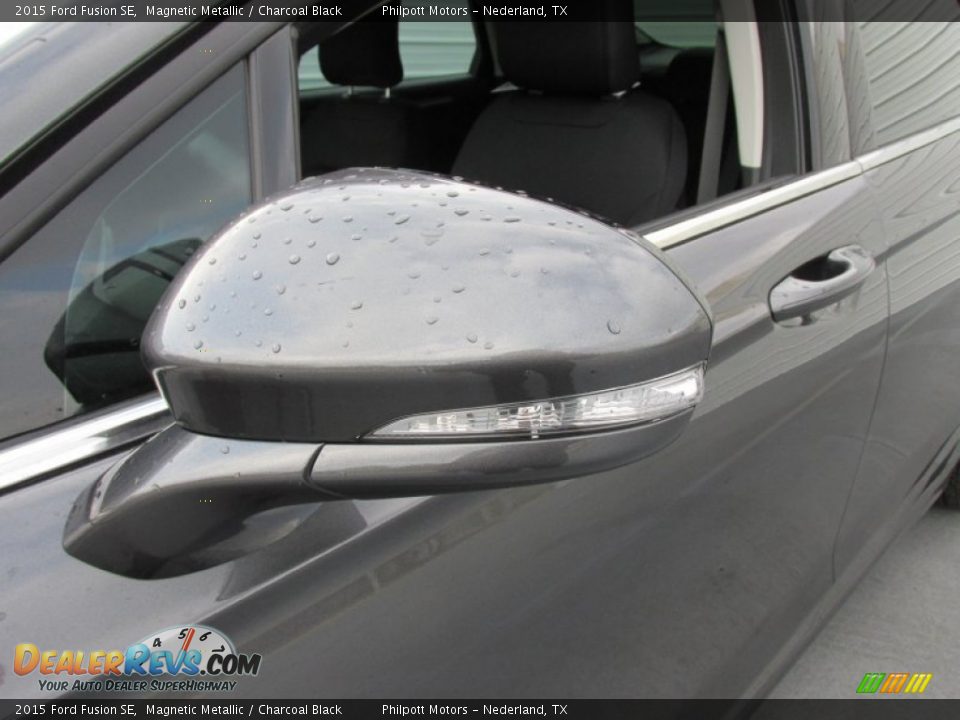2015 Ford Fusion SE Magnetic Metallic / Charcoal Black Photo #12