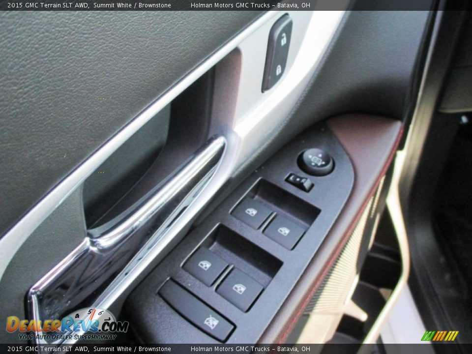 2015 GMC Terrain SLT AWD Summit White / Brownstone Photo #6