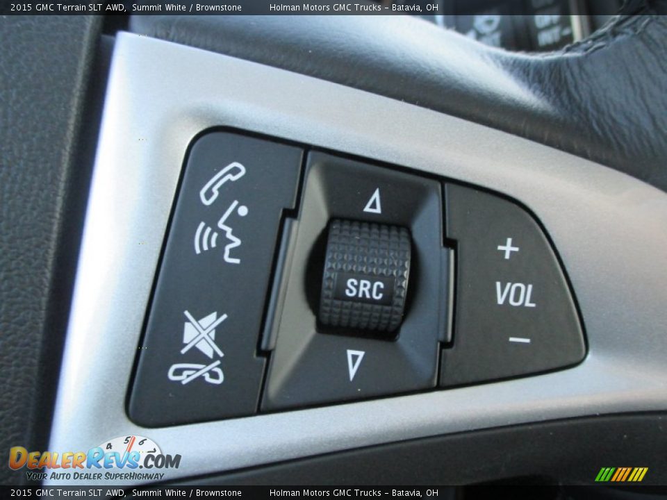 2015 GMC Terrain SLT AWD Summit White / Brownstone Photo #14