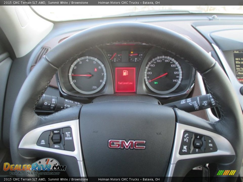 2015 GMC Terrain SLT AWD Summit White / Brownstone Photo #16