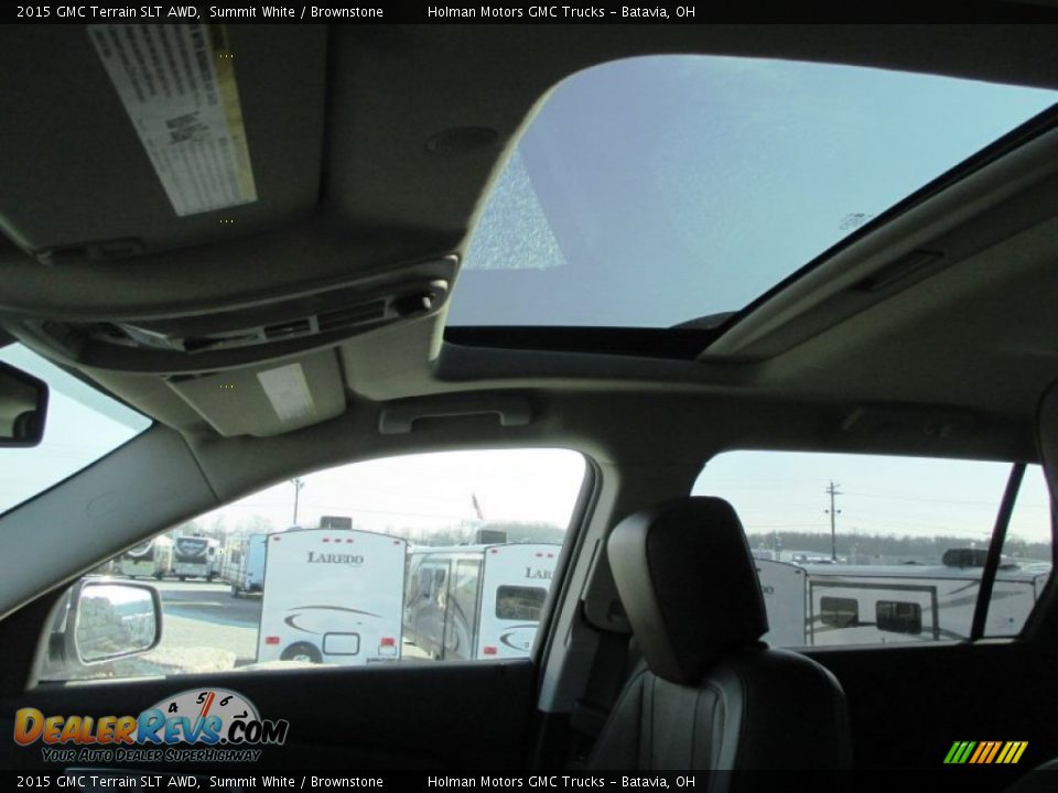 2015 GMC Terrain SLT AWD Summit White / Brownstone Photo #21