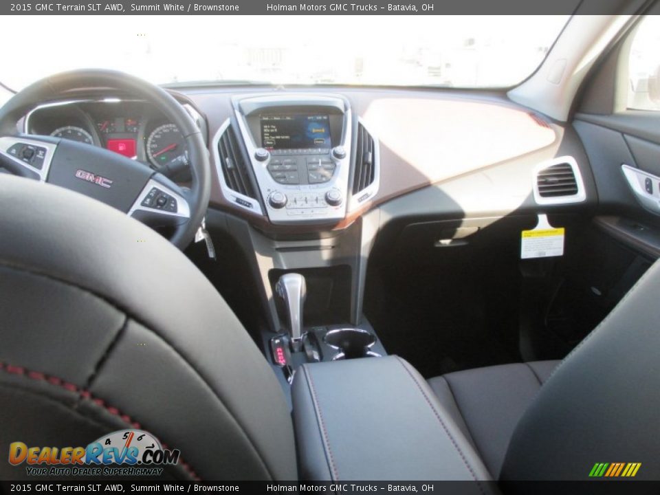 2015 GMC Terrain SLT AWD Summit White / Brownstone Photo #22