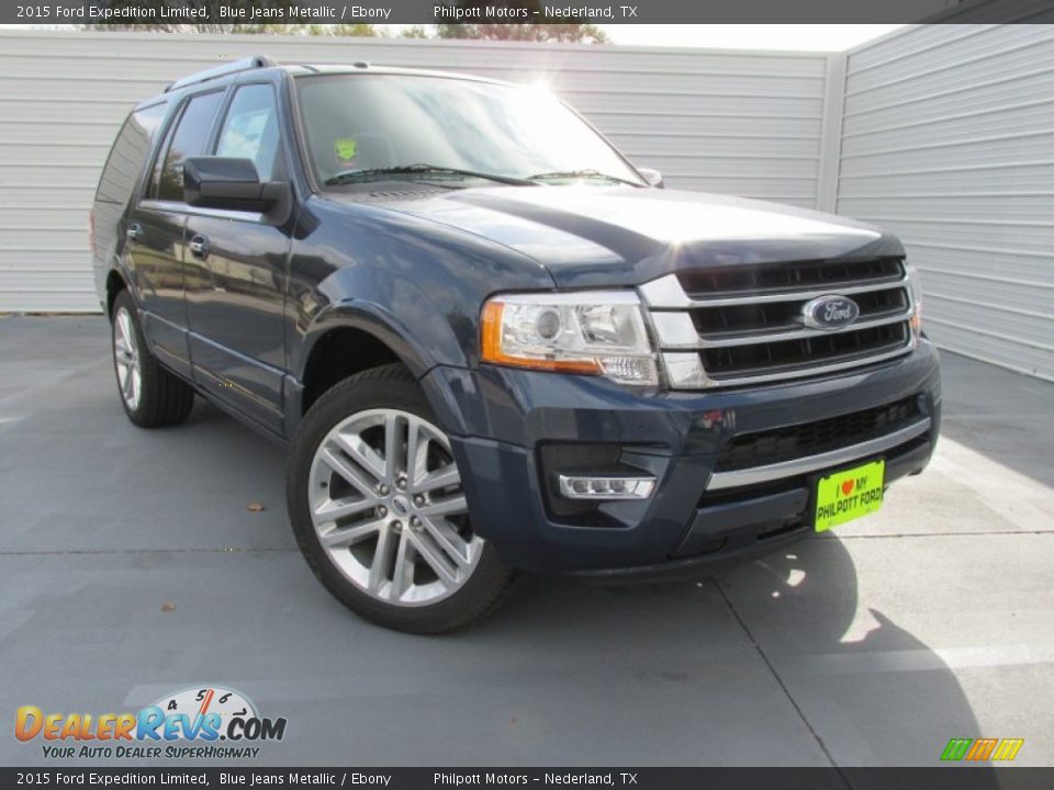 2015 Ford Expedition Limited Blue Jeans Metallic / Ebony Photo #2