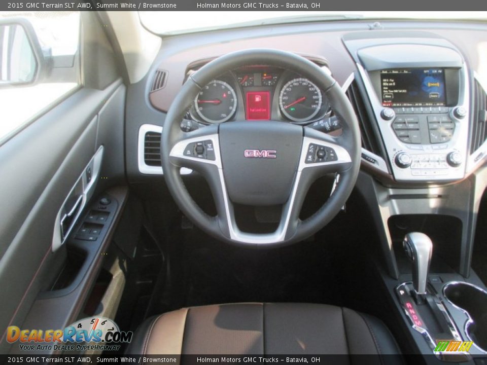 2015 GMC Terrain SLT AWD Summit White / Brownstone Photo #23