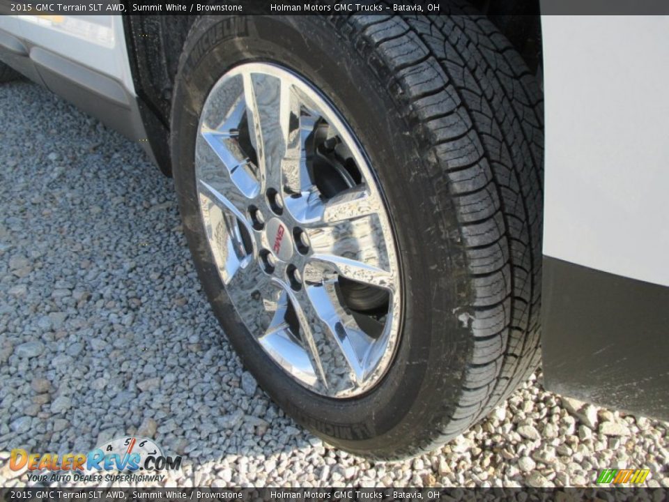 2015 GMC Terrain SLT AWD Summit White / Brownstone Photo #25