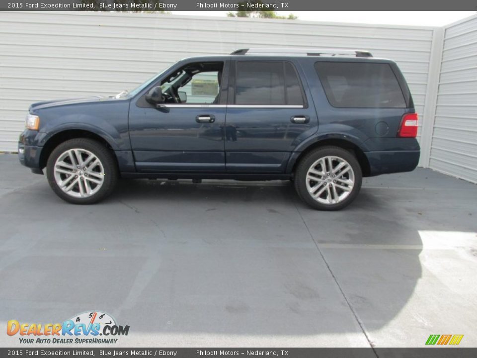 2015 Ford Expedition Limited Blue Jeans Metallic / Ebony Photo #6