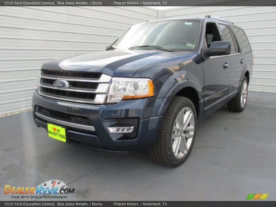 2015 Ford Expedition Limited Blue Jeans Metallic / Ebony Photo #7