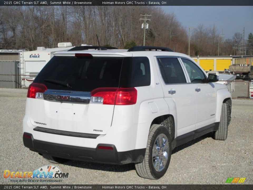 2015 GMC Terrain SLT AWD Summit White / Brownstone Photo #27