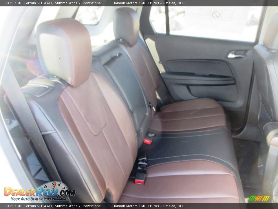 2015 GMC Terrain SLT AWD Summit White / Brownstone Photo #28
