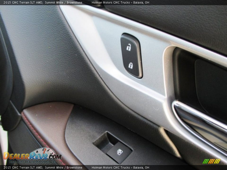 2015 GMC Terrain SLT AWD Summit White / Brownstone Photo #31