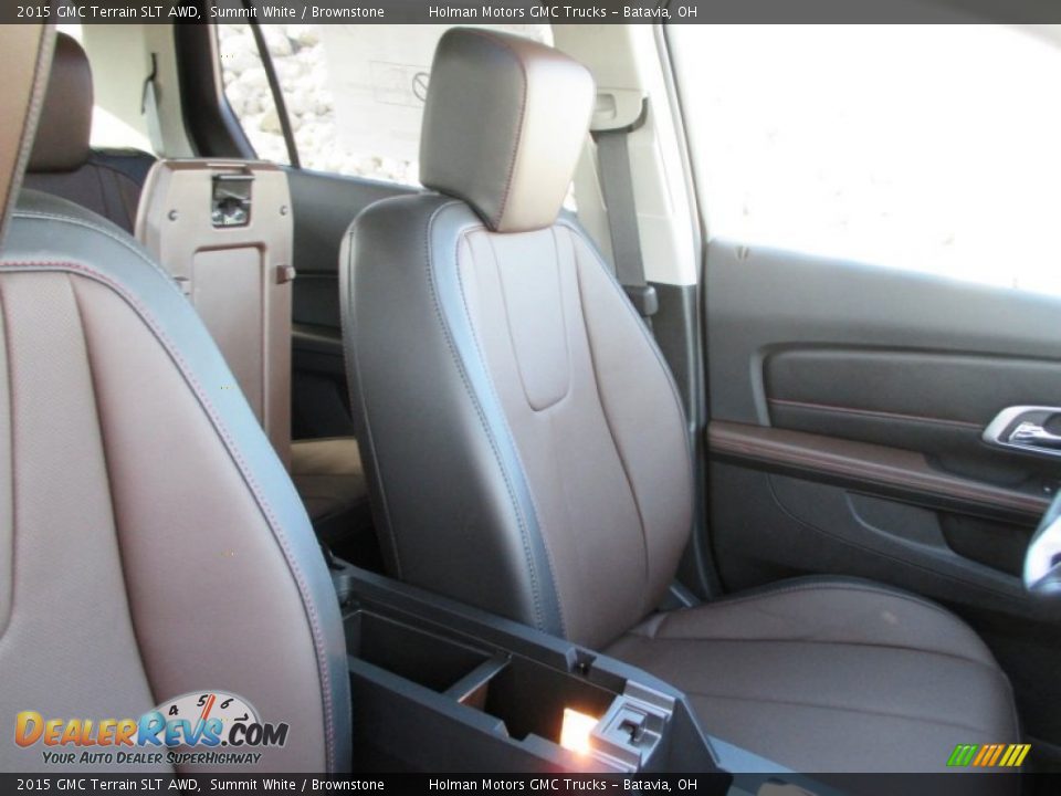 2015 GMC Terrain SLT AWD Summit White / Brownstone Photo #33