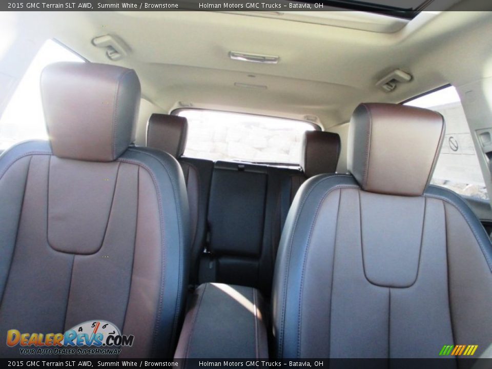 2015 GMC Terrain SLT AWD Summit White / Brownstone Photo #34