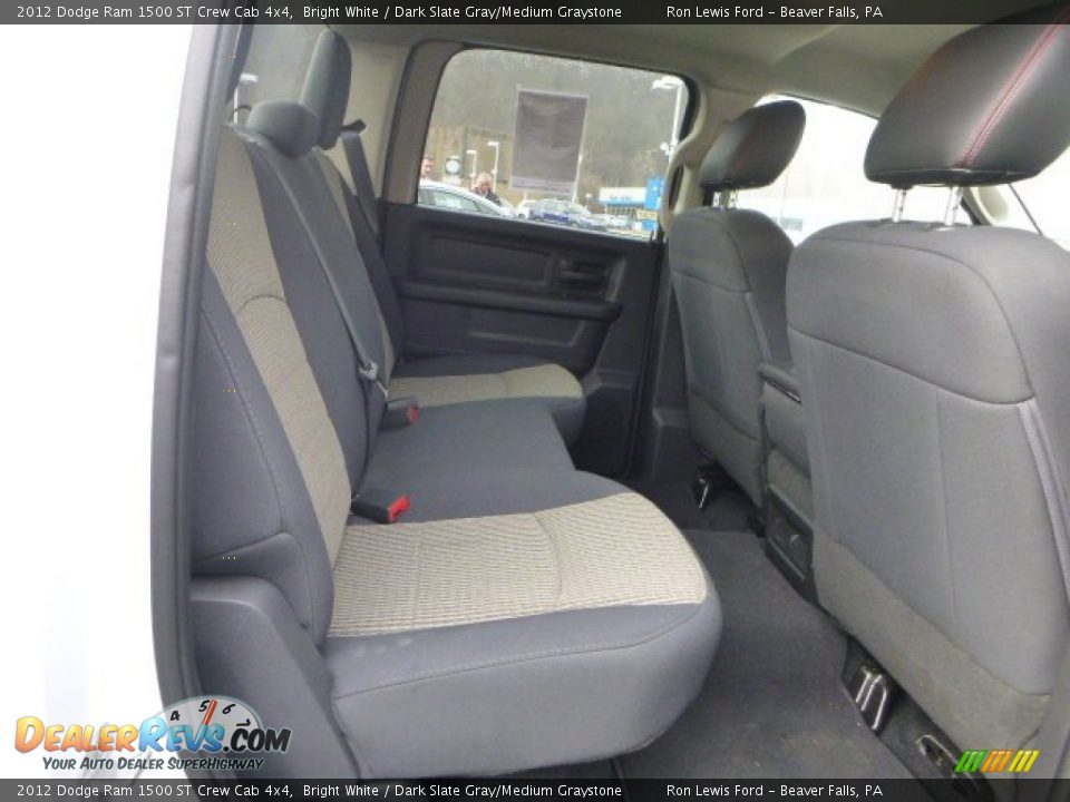 2012 Dodge Ram 1500 ST Crew Cab 4x4 Bright White / Dark Slate Gray/Medium Graystone Photo #13