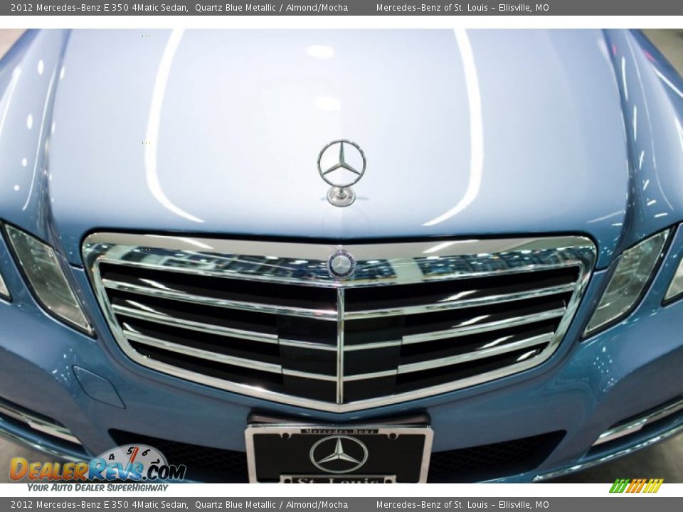 2012 Mercedes-Benz E 350 4Matic Sedan Quartz Blue Metallic / Almond/Mocha Photo #11