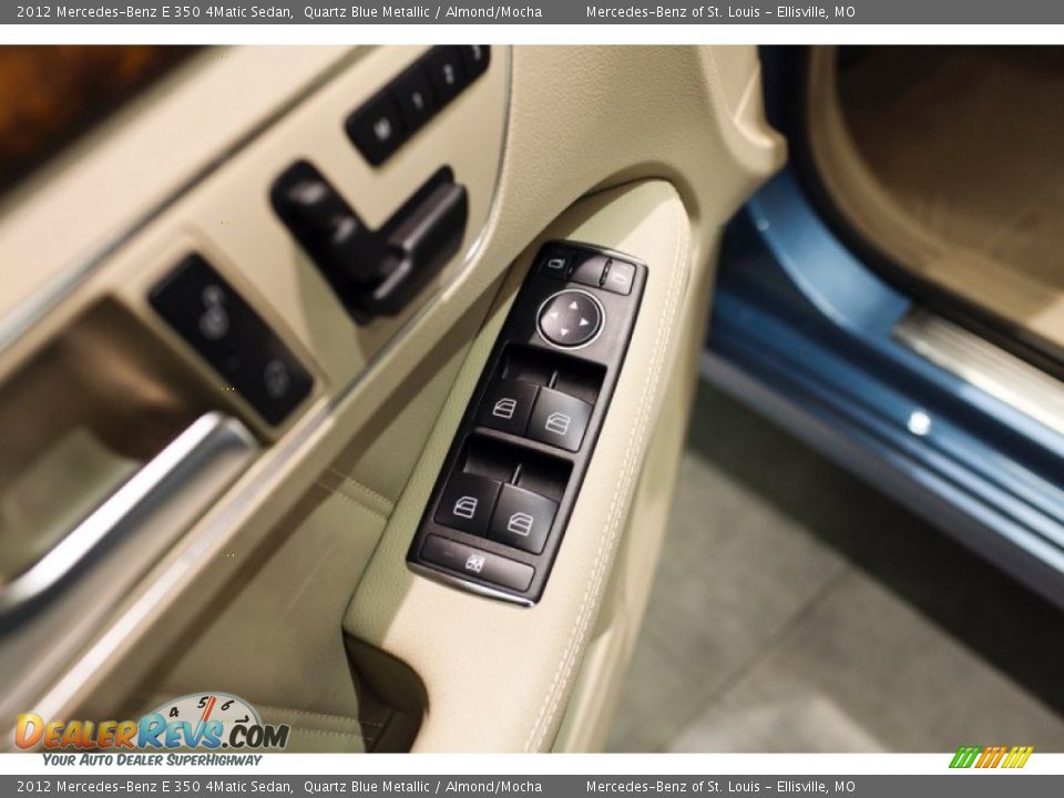 2012 Mercedes-Benz E 350 4Matic Sedan Quartz Blue Metallic / Almond/Mocha Photo #18
