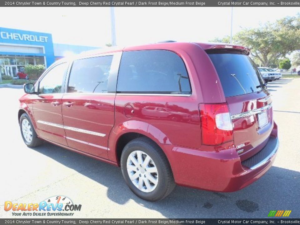 2014 Chrysler Town & Country Touring Deep Cherry Red Crystal Pearl / Dark Frost Beige/Medium Frost Beige Photo #3
