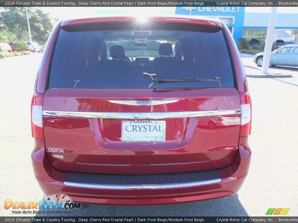 2014 Chrysler Town & Country Touring Deep Cherry Red Crystal Pearl / Dark Frost Beige/Medium Frost Beige Photo #10