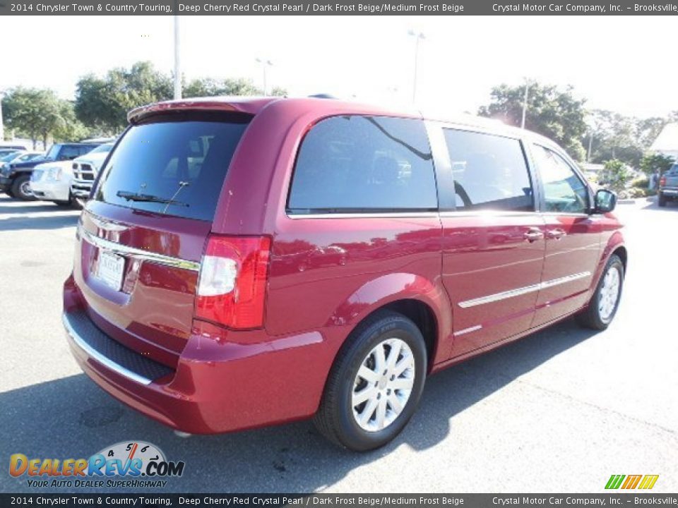 2014 Chrysler Town & Country Touring Deep Cherry Red Crystal Pearl / Dark Frost Beige/Medium Frost Beige Photo #11