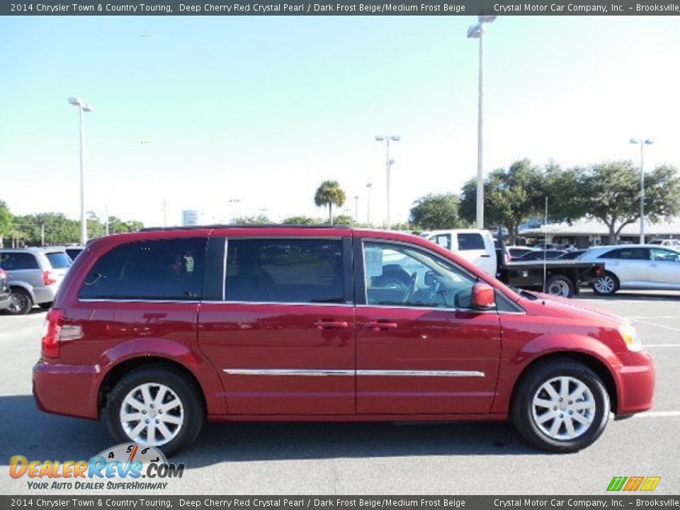 2014 Chrysler Town & Country Touring Deep Cherry Red Crystal Pearl / Dark Frost Beige/Medium Frost Beige Photo #12