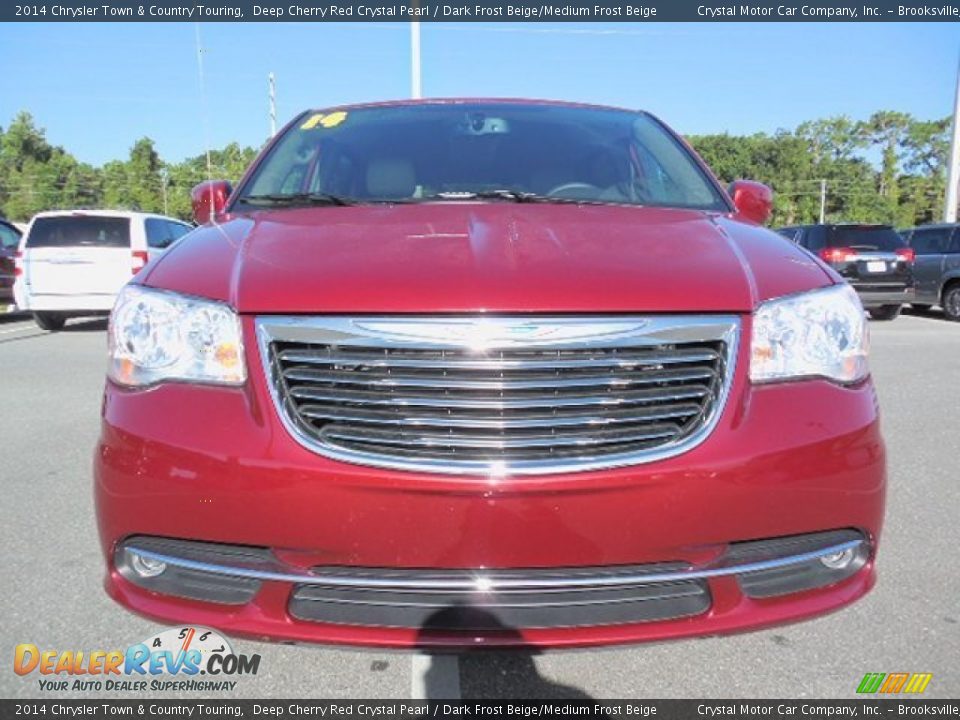 2014 Chrysler Town & Country Touring Deep Cherry Red Crystal Pearl / Dark Frost Beige/Medium Frost Beige Photo #16