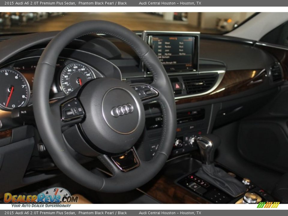 2015 Audi A6 2.0T Premium Plus Sedan Phantom Black Pearl / Black Photo #12