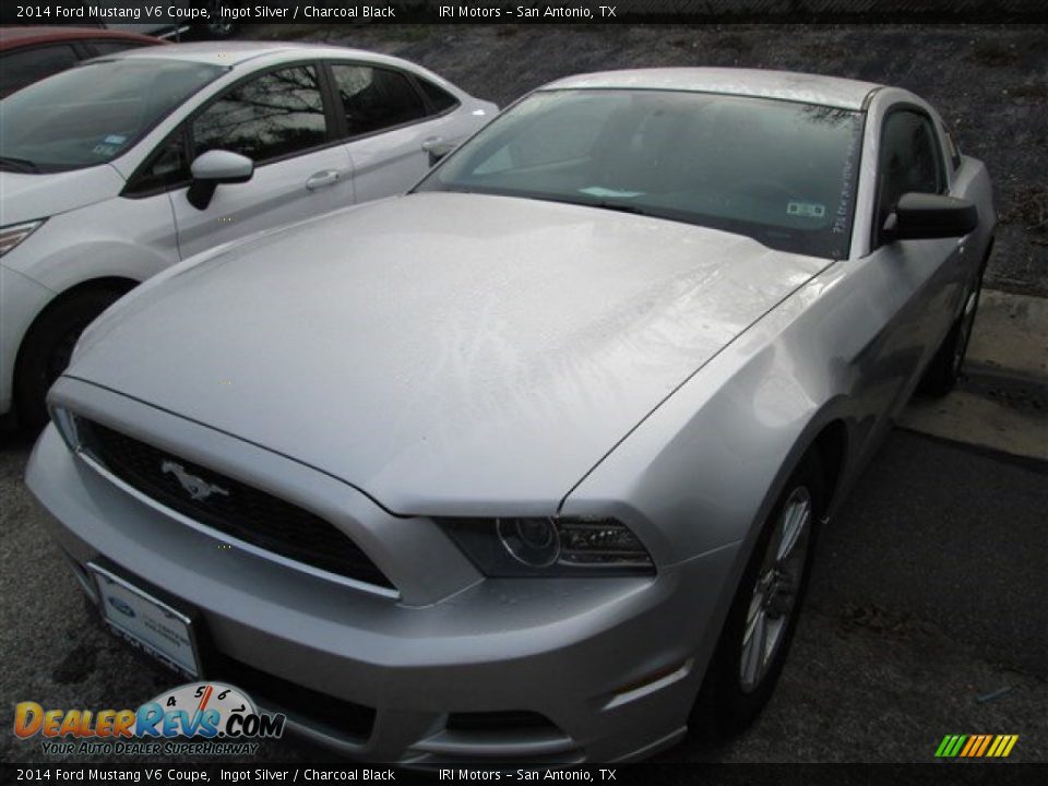 2014 Ford Mustang V6 Coupe Ingot Silver / Charcoal Black Photo #2