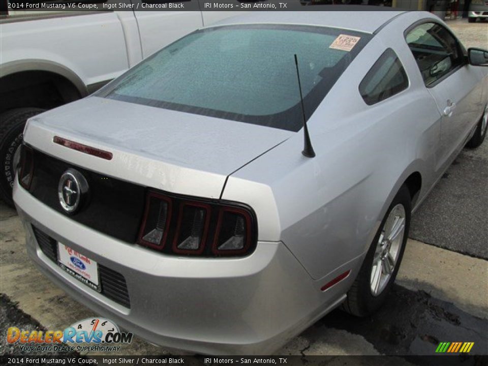 2014 Ford Mustang V6 Coupe Ingot Silver / Charcoal Black Photo #4