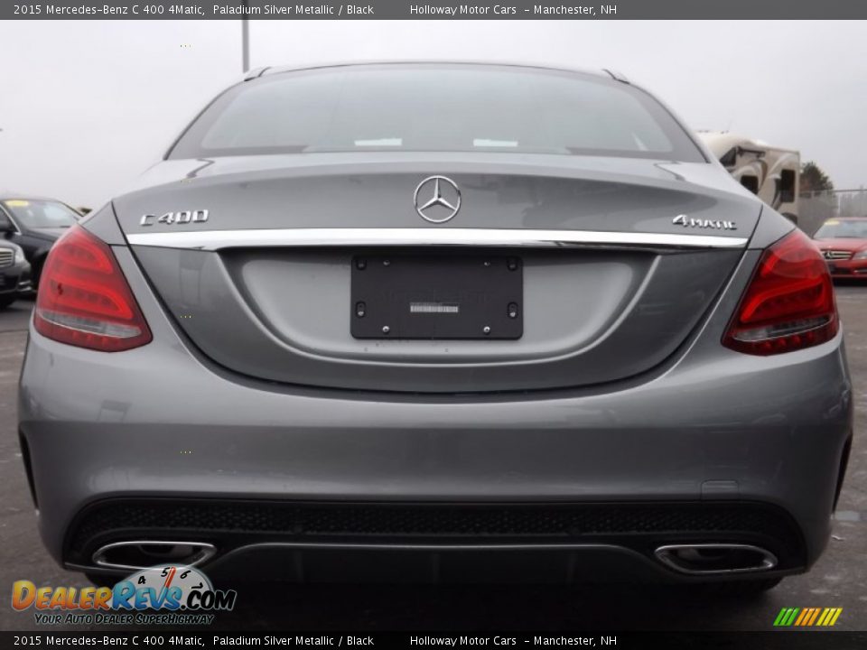 2015 Mercedes-Benz C 400 4Matic Paladium Silver Metallic / Black Photo #3