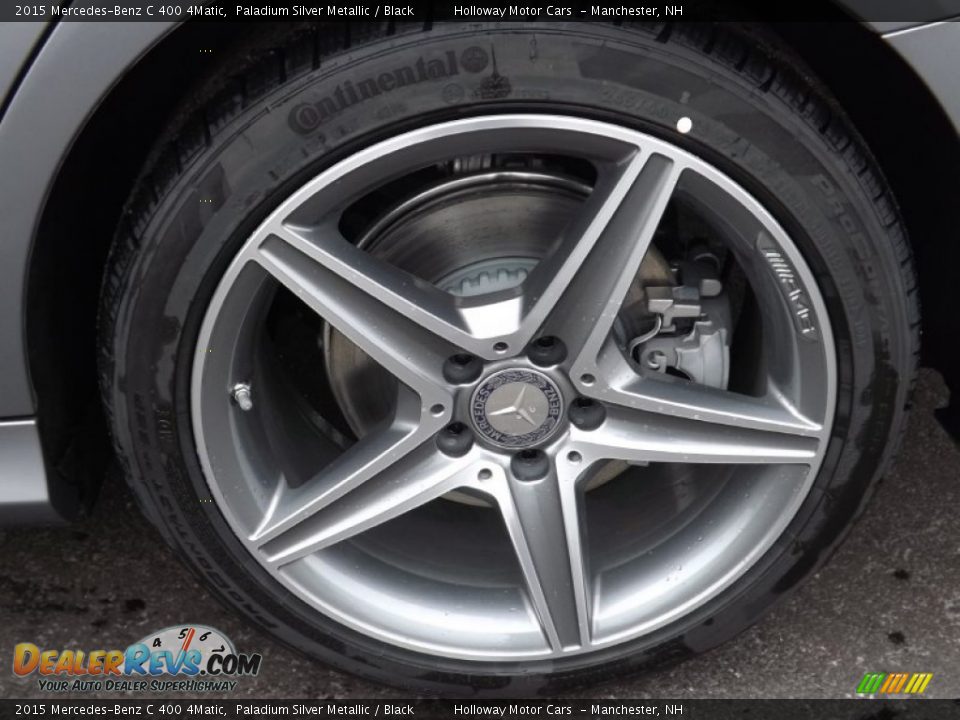 2015 Mercedes-Benz C 400 4Matic Paladium Silver Metallic / Black Photo #4
