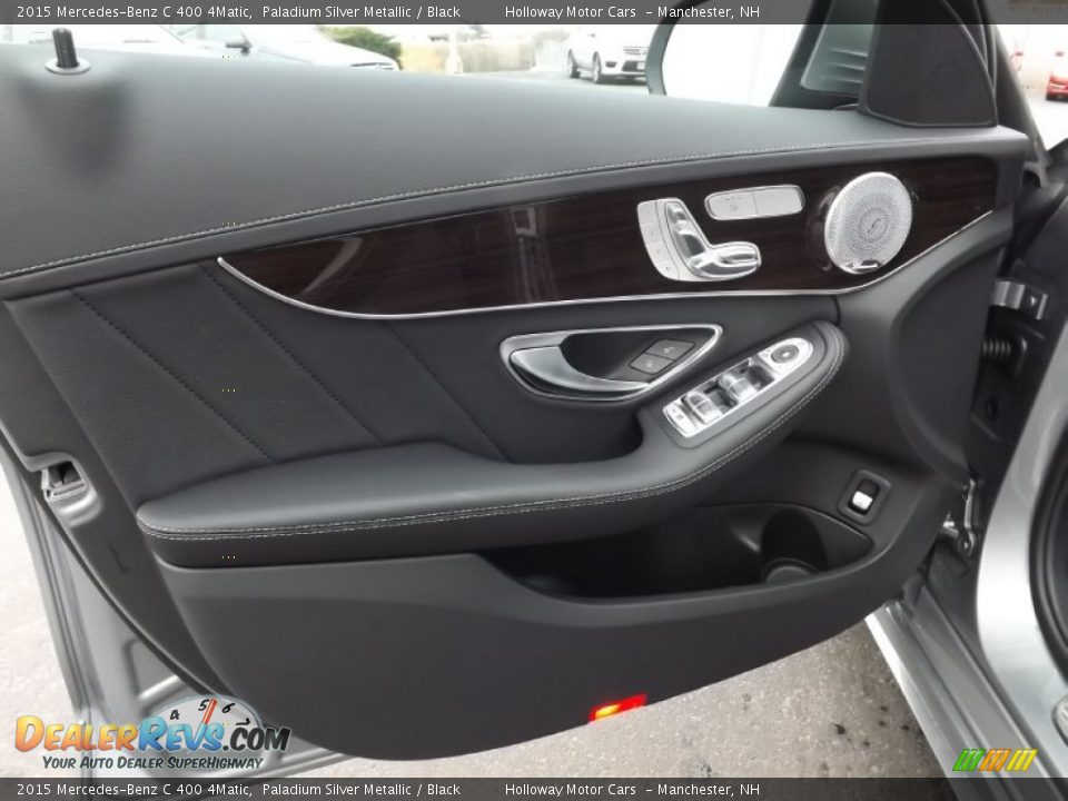 2015 Mercedes-Benz C 400 4Matic Paladium Silver Metallic / Black Photo #7