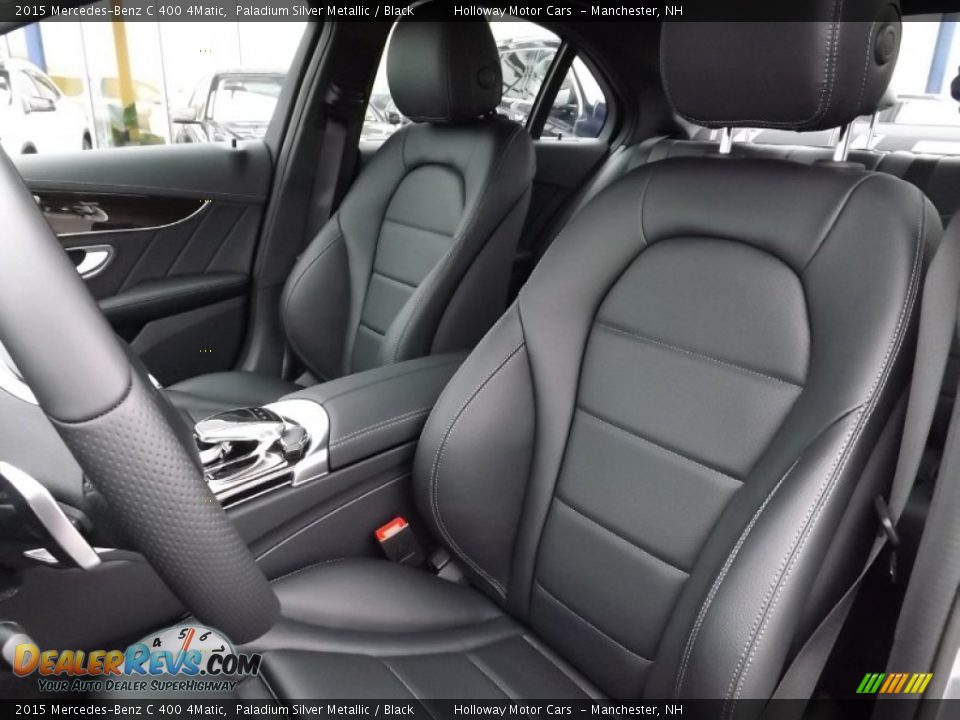 2015 Mercedes-Benz C 400 4Matic Paladium Silver Metallic / Black Photo #8