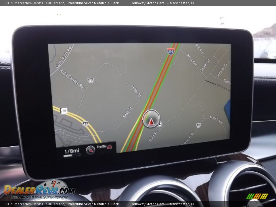 2015 Mercedes-Benz C 400 4Matic Paladium Silver Metallic / Black Photo #9