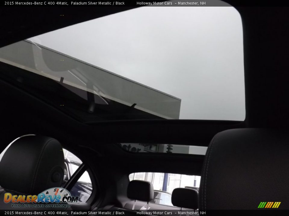 2015 Mercedes-Benz C 400 4Matic Paladium Silver Metallic / Black Photo #12