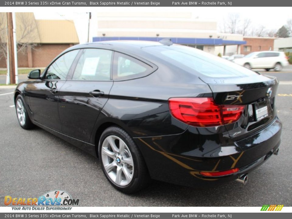 2014 BMW 3 Series 335i xDrive Gran Turismo Black Sapphire Metallic / Venetian Beige Photo #5