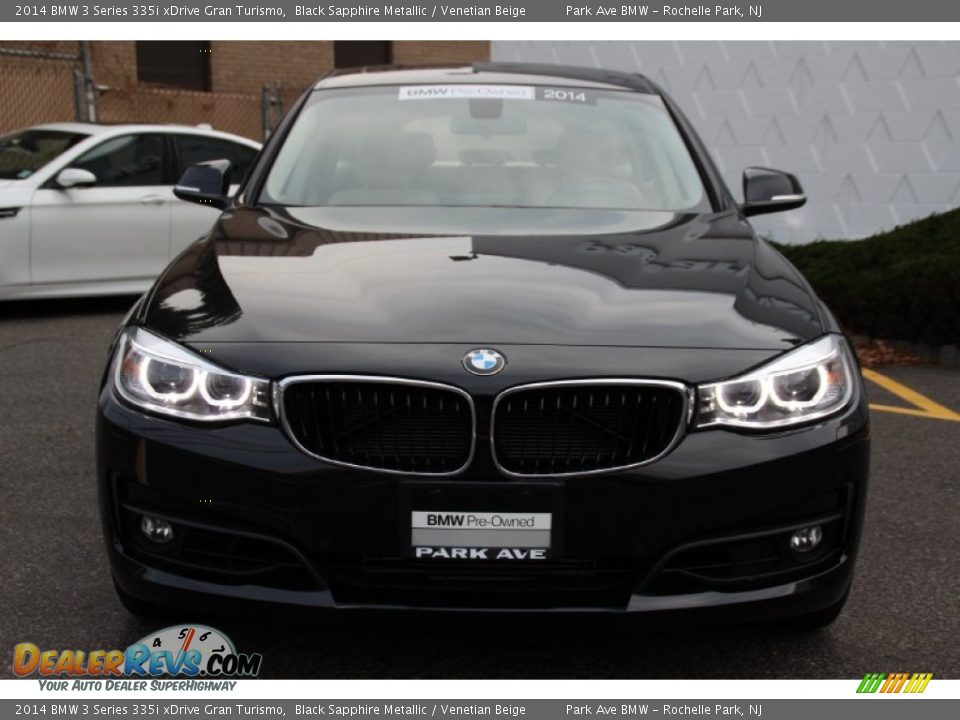 2014 BMW 3 Series 335i xDrive Gran Turismo Black Sapphire Metallic / Venetian Beige Photo #8