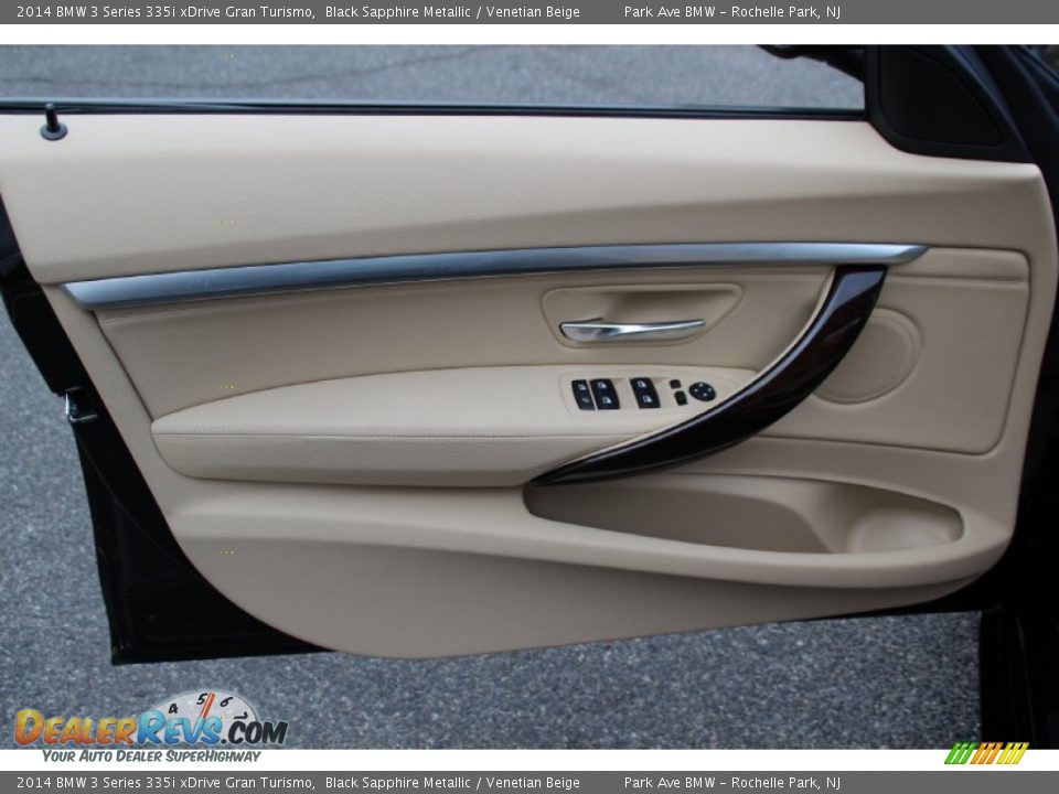 2014 BMW 3 Series 335i xDrive Gran Turismo Black Sapphire Metallic / Venetian Beige Photo #9