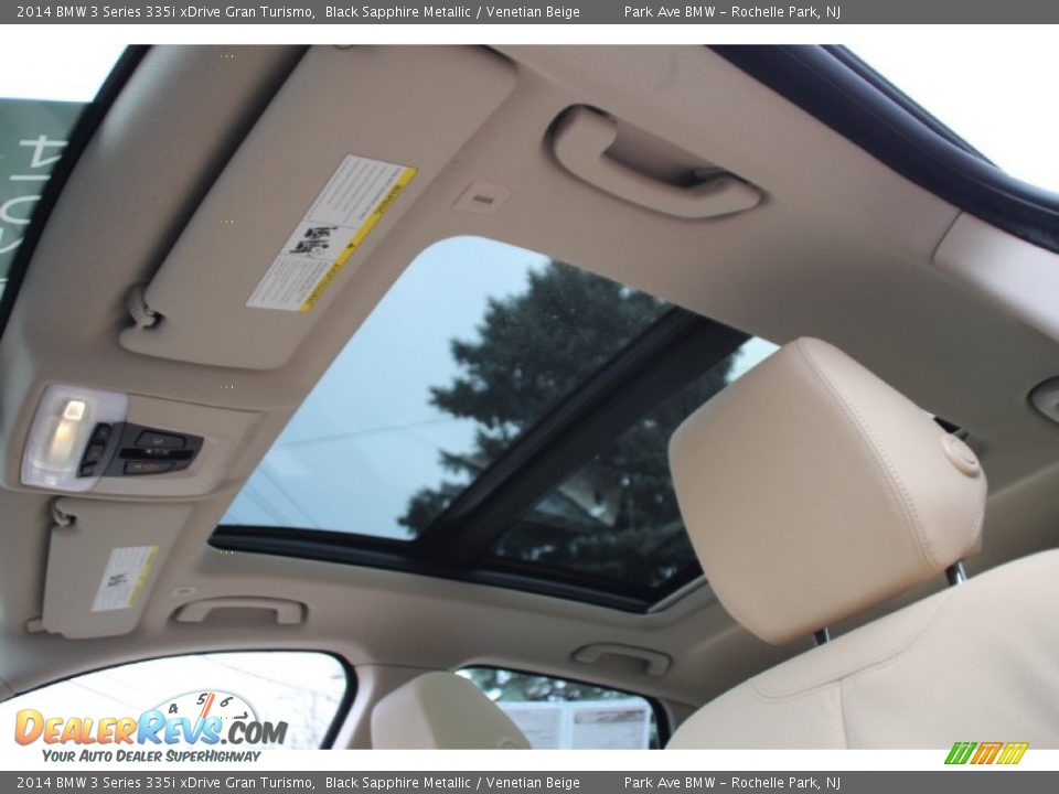 2014 BMW 3 Series 335i xDrive Gran Turismo Black Sapphire Metallic / Venetian Beige Photo #15