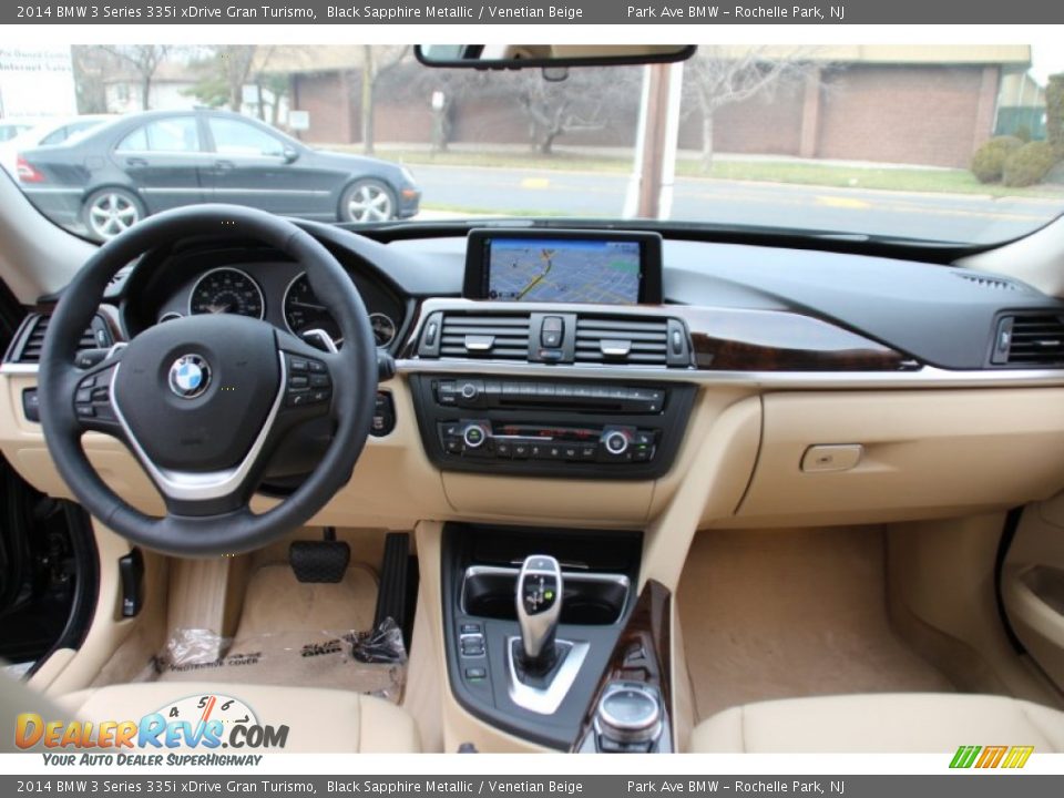 2014 BMW 3 Series 335i xDrive Gran Turismo Black Sapphire Metallic / Venetian Beige Photo #16