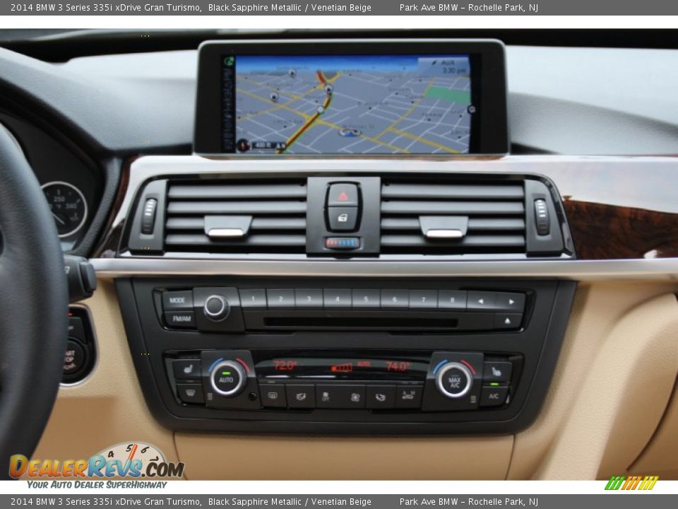 2014 BMW 3 Series 335i xDrive Gran Turismo Black Sapphire Metallic / Venetian Beige Photo #17