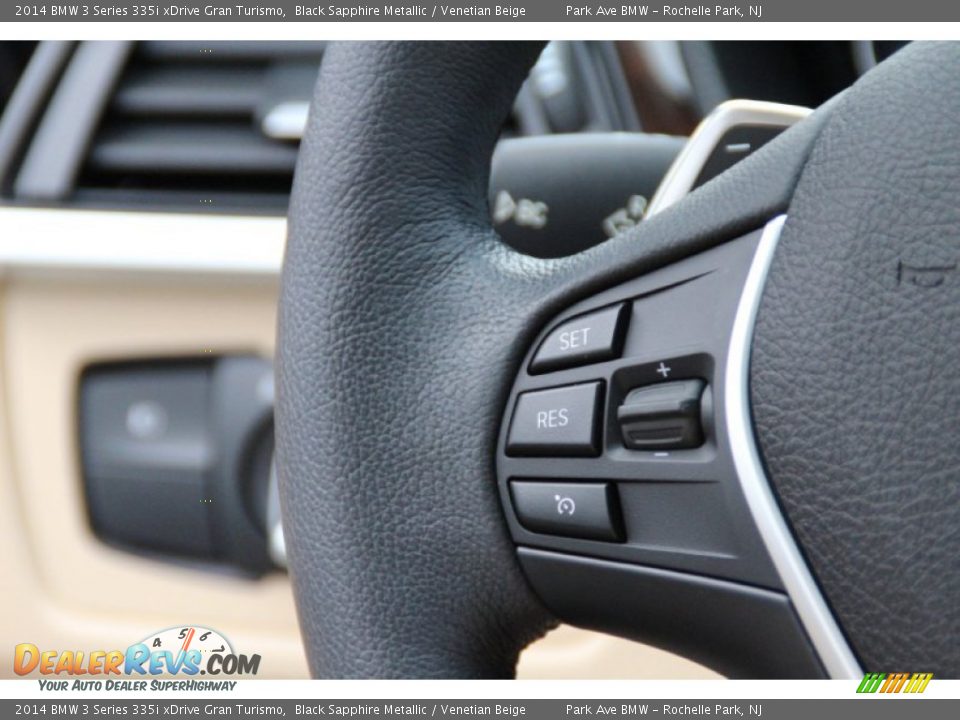 2014 BMW 3 Series 335i xDrive Gran Turismo Black Sapphire Metallic / Venetian Beige Photo #20